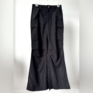 Black lightweight cargo pants,size S